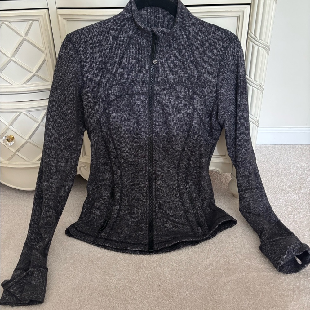 Lululemon dark gray zip front jacket